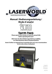 Laserworld tarm two Mode D'emploi