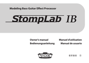 VOX Amplification StompLab IB Manuel D'utilisation