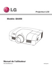 LG BA850 Manuel De L'utilisateur