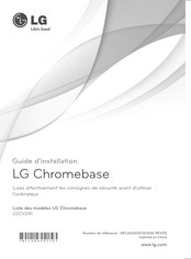 LG Chromebase 22CV241 Guide D'installation