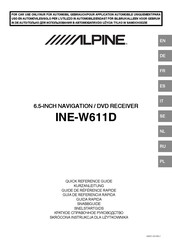 Alpine INE-W611D Guide De Référence Rapide