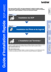 Brother DCP-4020C Guide D'installation Rapide