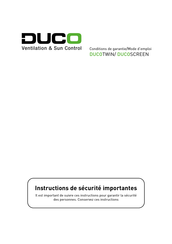 Duco DucoTwin 120 Mode D'emploi Et Garantie