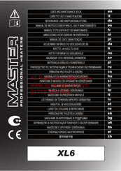 Master XL6 Manuel D'utilisation Et De Maintenance