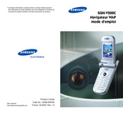 Samsung SGH-V200C Mode D'emploi