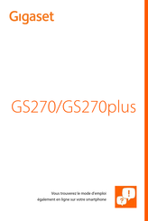 Gigaset GS270 Mode D'emploi