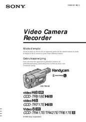 Sony HANDYCAM video Hi8 CCD-TR717E Mode D'emploi