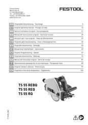 Festool TS 55 REBQ Notice D'utilisation D'origine