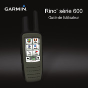 Garmin Rino 600 Série Guide De L'utilisateur