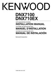 Kenwood DNX710EX Manuel D'installation