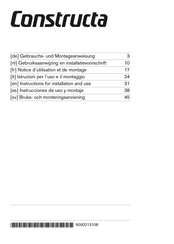 CONSTRUCTA CD11350 Notice D'utilisation Et De Montage