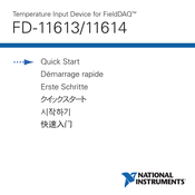 National Instruments FD-11614 Démarrage Rapide