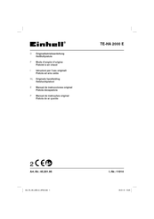 EINHELL TE-HA 2000 E Mode D'emploi D'origine