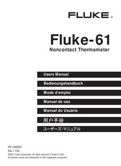 Fluke 61 Mode D'emploi