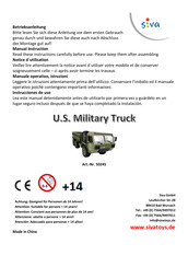 Siva U.S. Military Truck Notice D'utilisation