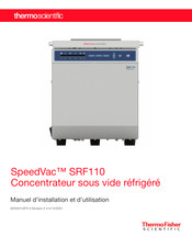 Thermo Scientific SpeedVac SRF110 Manuel D'installation Et D'utilisation