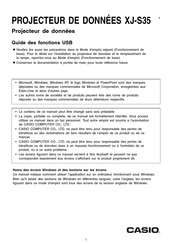 Casio XJ-S35 Guide D'utilisation