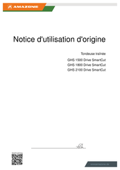 Amazone GHS 1800 Drive SmartCut Notice D'utilisation D'origine