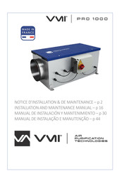 VMI Pro 1000 Notice D'installation Et De Maintenance