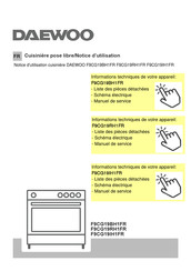 Daewoo F9CG19BH1FR Notice D'utilisation