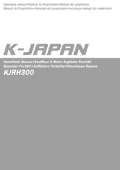 K-JAPAN KJRH300 Manuel Du Propriétaire