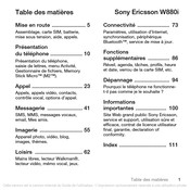 Sony Ericsson W880i Mode D'emploi