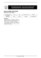 Saab 400 106 639 Instructions De Montage
