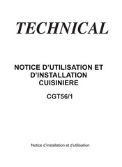 Technical CGT56/1 Notice D'utilisation Et D'installation