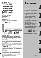 Panasonic DVD-S47 Mode D'emploi