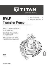 Titan Tool HVLP Transfer Pump 0524038 Notice D'utilisation