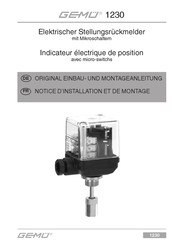 GEMÜ 1230 Notice D'installation Et De Montage