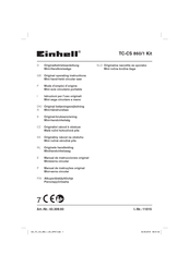 EINHELL TC-CS 860/1 Kit Mode D'emploi D'origine