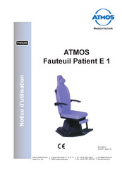 Atmos Patient E 1 Notice D'utilisation