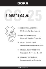 Dörr E-DIRECT GS-25 Notice D'utilisation
