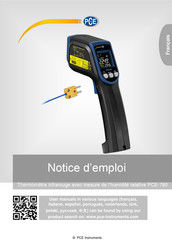 PCE Instruments PCE-780 Notice D'emploi