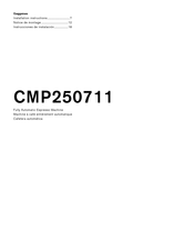 Gaggenau CMP250711 Notice De Montage