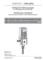 GEMÜ 1434 µPos Notice D'installation Et De Montage