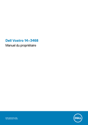 Dell Vostro 14-3468 Manuel Du Propriétaire