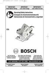 Bosch CS5 Mode D'emploi