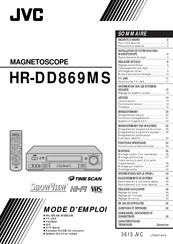 JVC HR-DD869MS Mode D'emploi