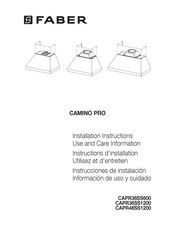 Faber CAMINO PRO CAPR36SS600 Instructions D'installation