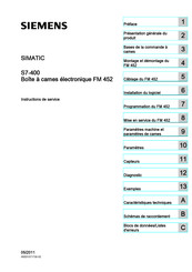 Siemens FM 452 Instructions De Service