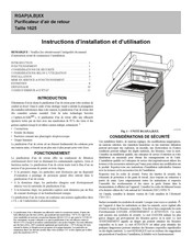 Carrier RGAPB Série Instructions D'installation Et D'utilisation