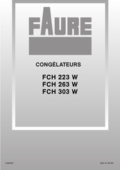 FAURE FCH 263 W Mode D'emploi