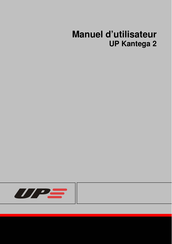 UP! Kantega 2 Manuel D'utilisateur