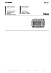 Siemens SEZ220 Mode D'emploi