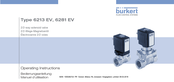 Burkert 6213 EV Manuel D'utilisation