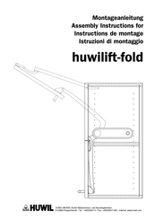 Huwil huwilift-fold Instructions De Montage