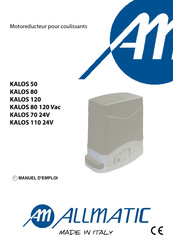 Allmatic KALOS 80 Notice D'emploi