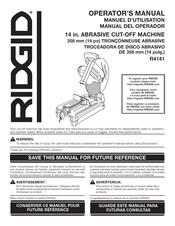 Rigid R4141 Manuel D'utilisation